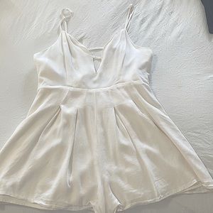 cream jumpsuit/ romper for women